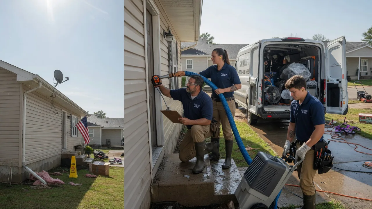 Ceiling Water Damage Restoration in Flora, IL near me